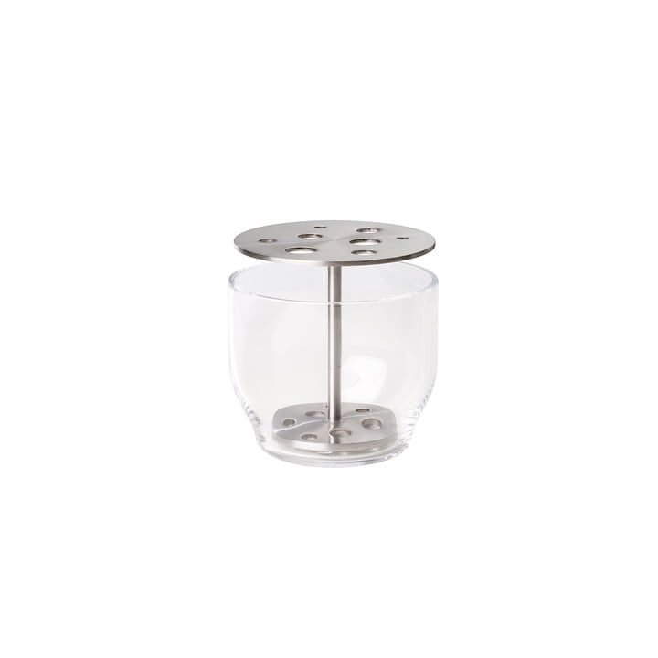 Ikebana Vase Small, stainless steel / glass from Fritz Hansen