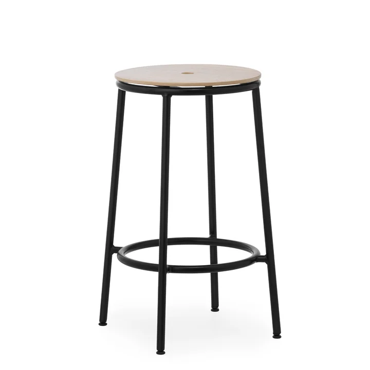 Circa Bar stool, H 65 cm, natural oak from Normann Copenhagen