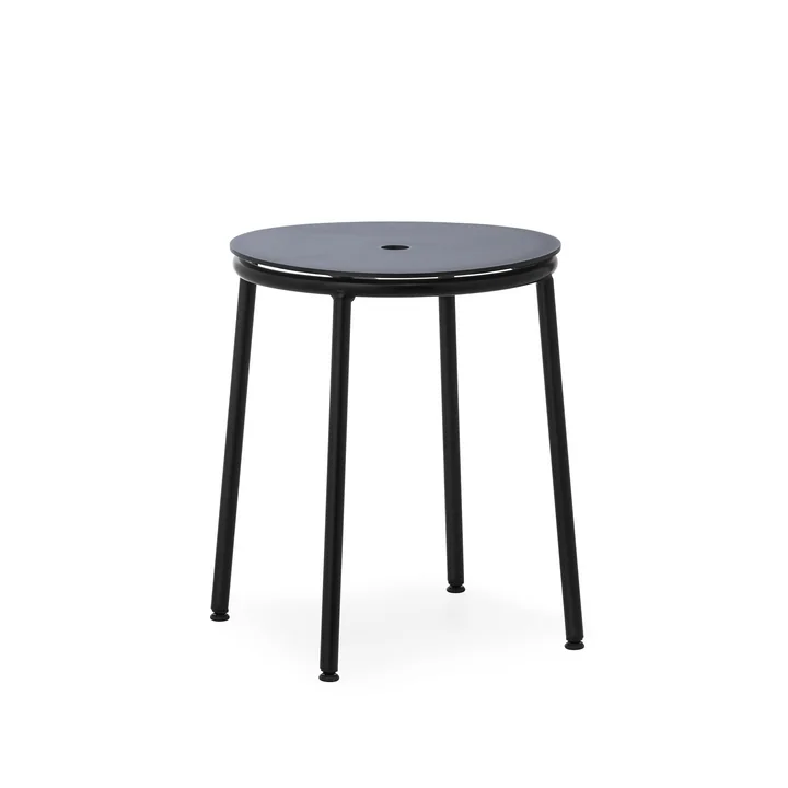 Circa Stool, aluminum black lacquered by Norman Copenhagen