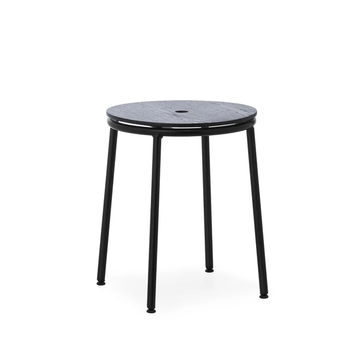 Circa Stool, oak black lacquered from Normann Copenhagen