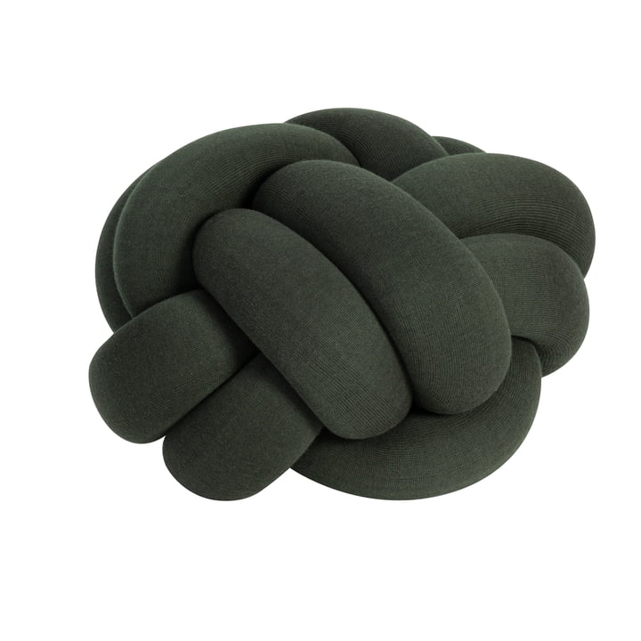 Knot Cushion Medium by Design House Stockholm in forest green