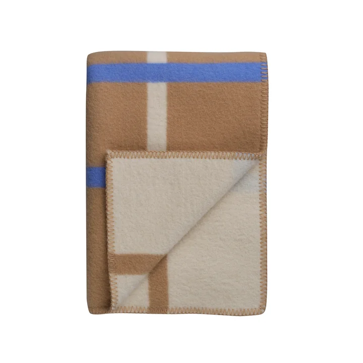 Knut Wool blanket, 135 x 200 cm, taupe from Røros Tweed
