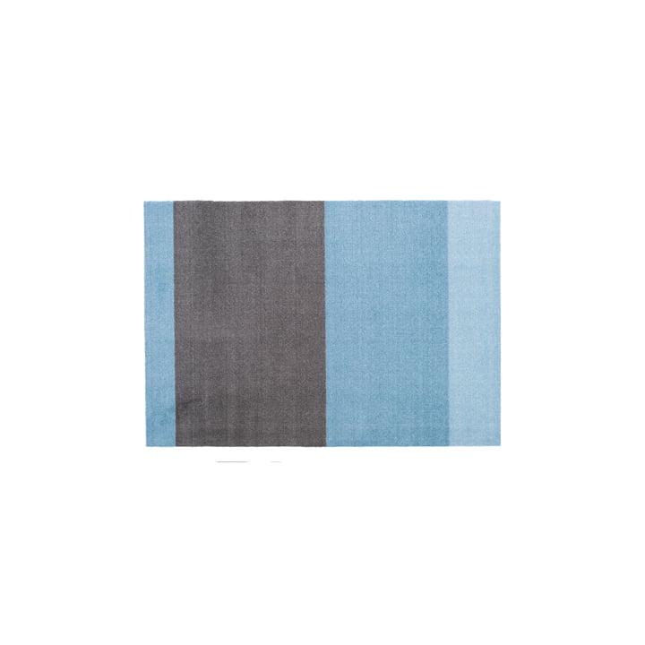Stripes Horizontal Runner, 90 x 130 cm, light / dusty blue / steelgrey by Tica Copenhagen