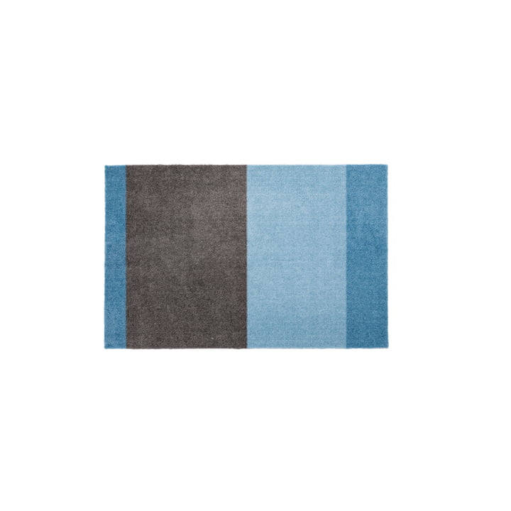 Stripes Horizontal Runner, 60 x 90 cm, light / dusty blue / steelgrey by Tica Copenhagen