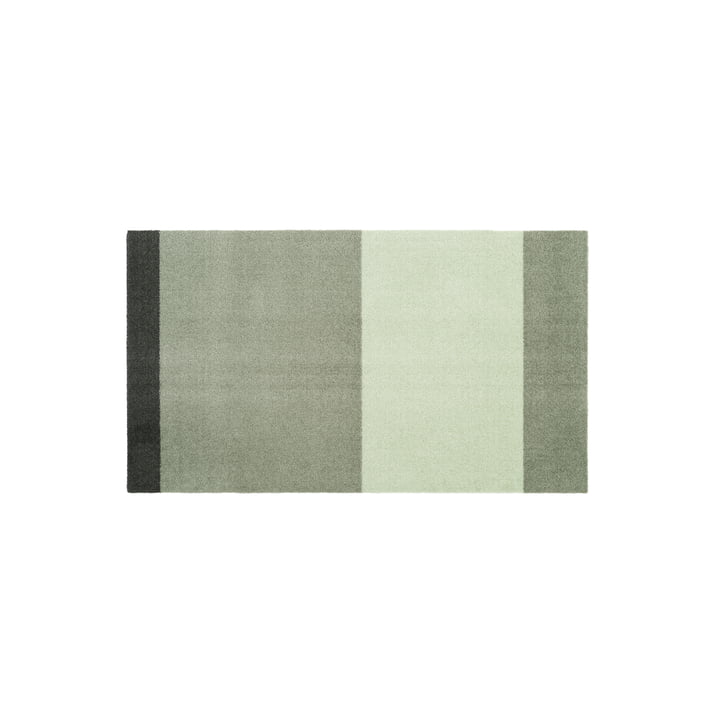 Stripes Horizontal Runner, 67 x 120 cm, light / dusty / dark green by Tica Copenhagen