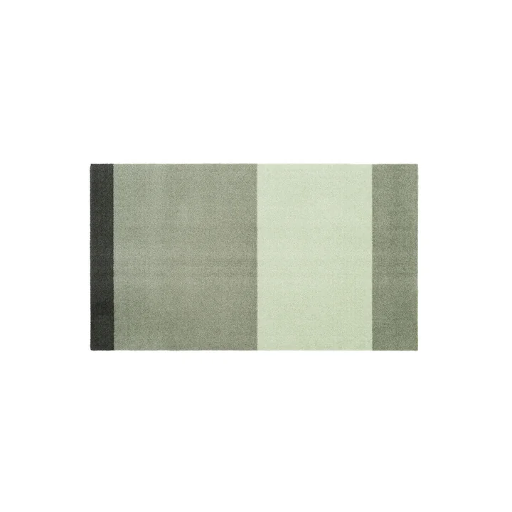 Stripes Horizontal Runner, 67 x 120 cm, light / dusty / dark green by Tica Copenhagen