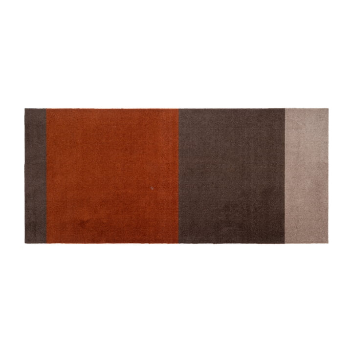 Stripes Horizontal Runner, 90 x 200 cm, sand / brown / terracotta by Tica Copenhagen
