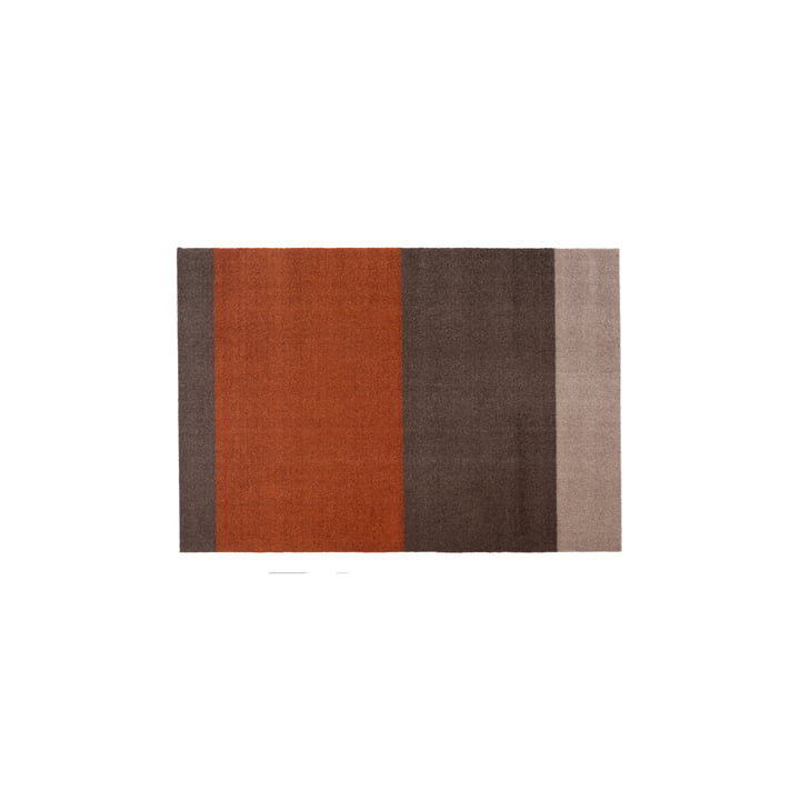 Stripes Horizontal Runner, 90 x 130 cm, sand / brown / terracotta by Tica Copenhagen