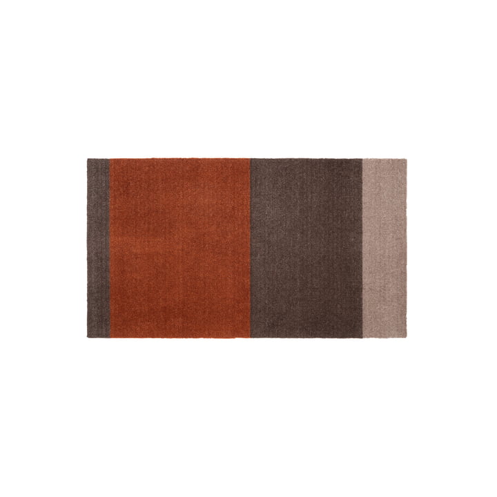 Stripes Horizontal Runner, 67 x 120 cm, sand / brown / terracotta by Tica Copenhagen