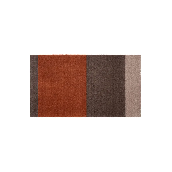 Stripes Horizontal Runner, 67 x 120 cm, sand / brown / terracotta by Tica Copenhagen