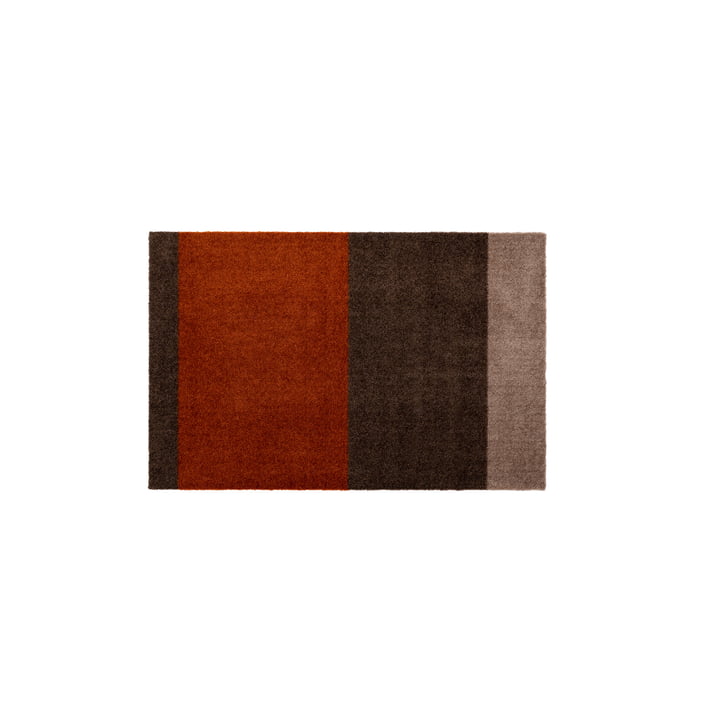 Stripes Horizontal Runner, 60 x 90 cm, sand / brown / terracotta by Tica Copenhagen