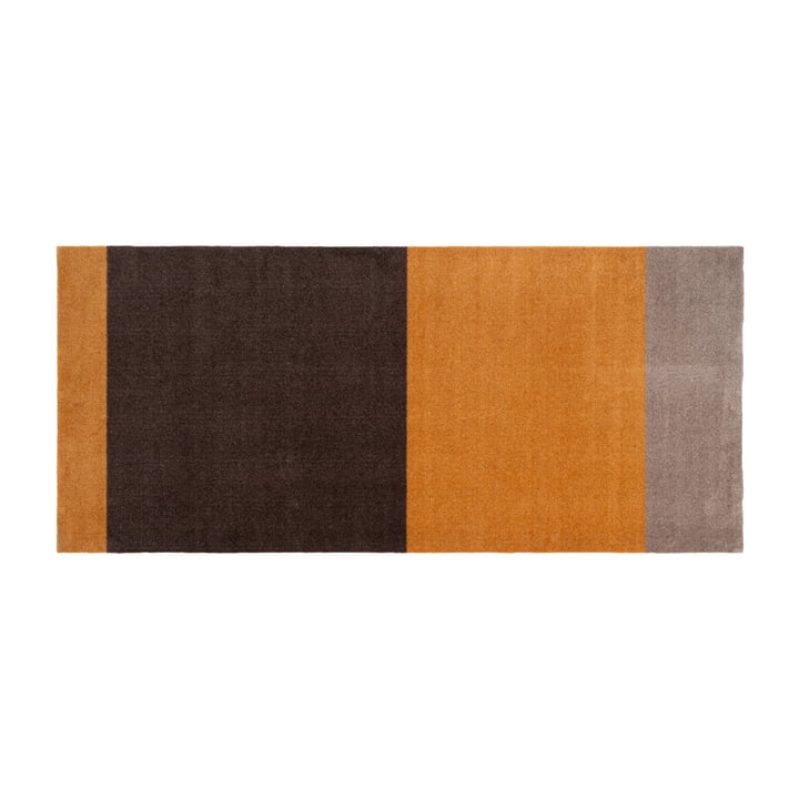 Stripes Horizontal Runner, 90 x 200 cm, dijon / brown / sand by Tica Copenhagen