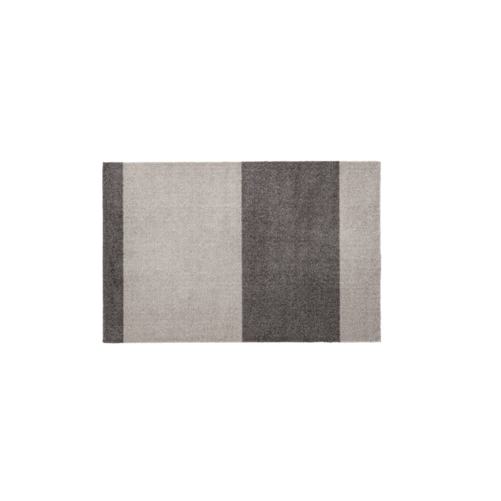 Stripes Horizontal Runner, 60 x 90 cm, light gray / steel gray by Tica Copenhagen