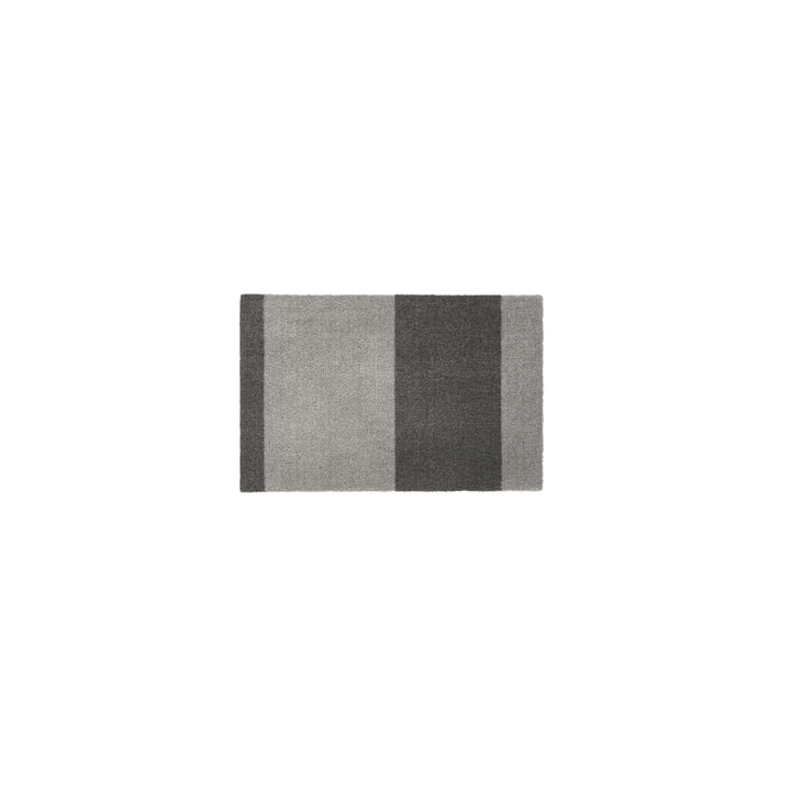 Stripes Horizontal Runner, 40 x 60 cm, light gray / steel gray by Tica Copenhagen