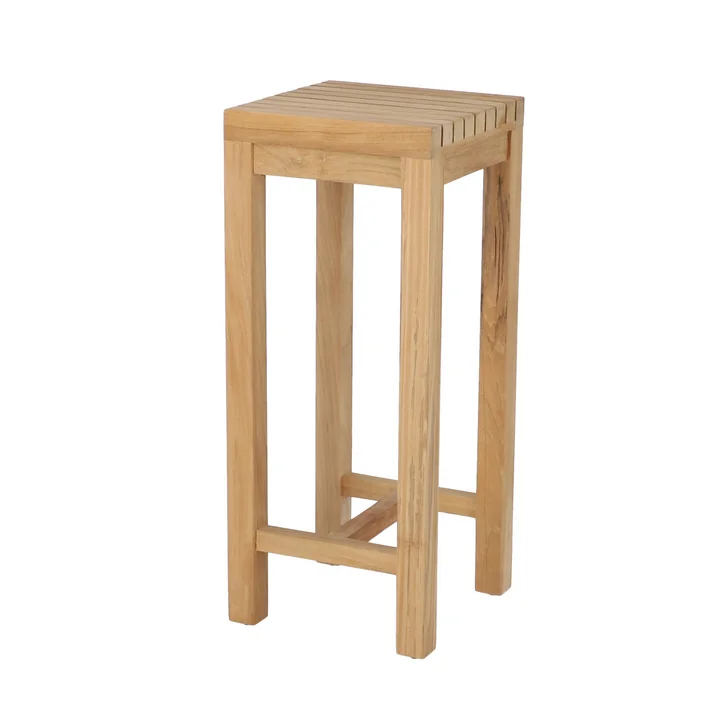 Samoa Flower stool outdoor, 25 x 25 x H 60 cm, teak from Jan Kurtz