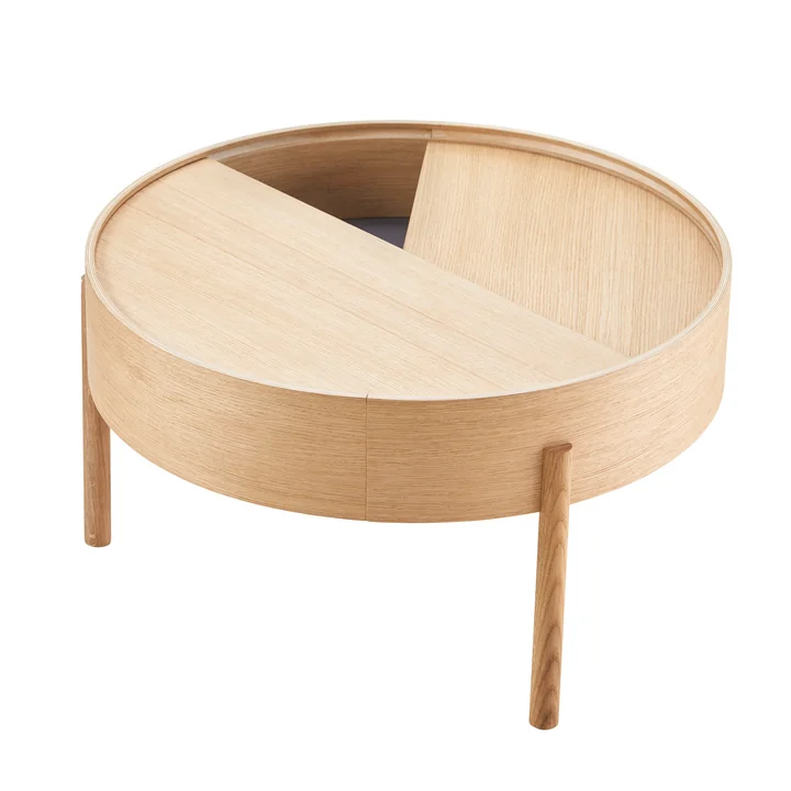 Arc Table oak white pigmented from Woud