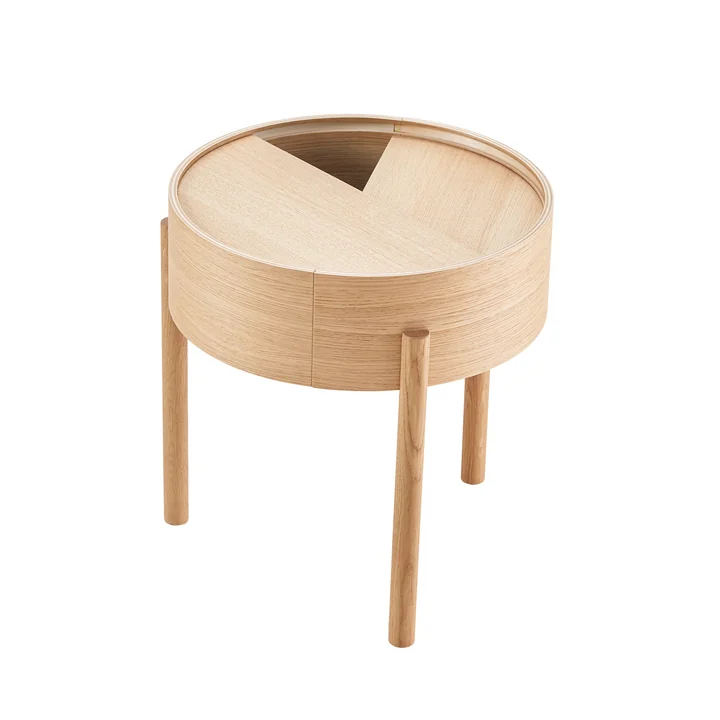 Arc Table oak white pigmented from Woud