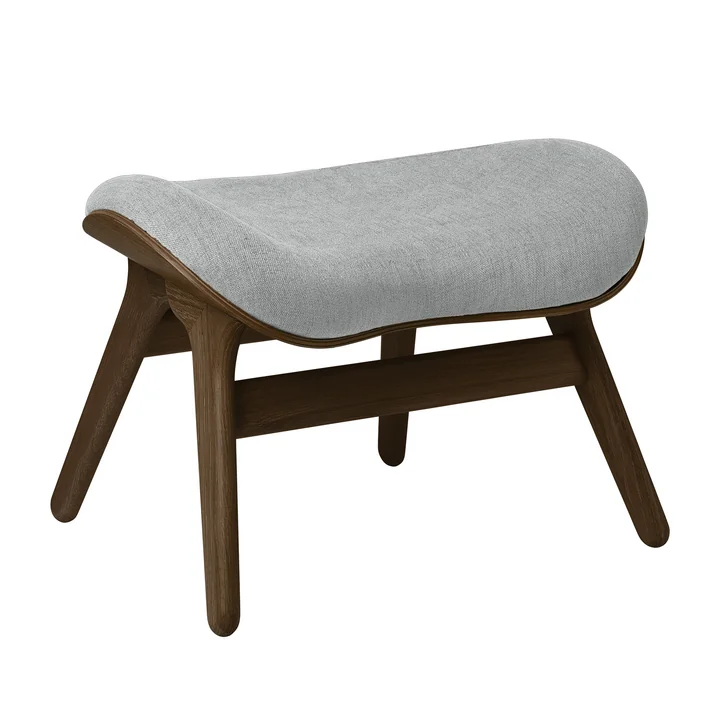 A Conversation Piece Ottoman from Umage in the dark oak version / sterling