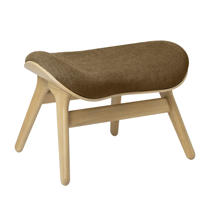 A Conversation Piece Ottoman from Umage in the natural oak version / sugar brown