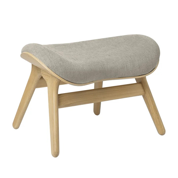 A Conversation Piece Ottoman from Umage in the natural oak version / white sands