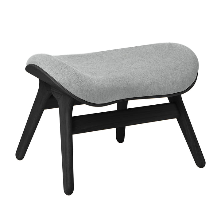 A Conversation Piece Ottoman from Umage in the finish oak black / sterling