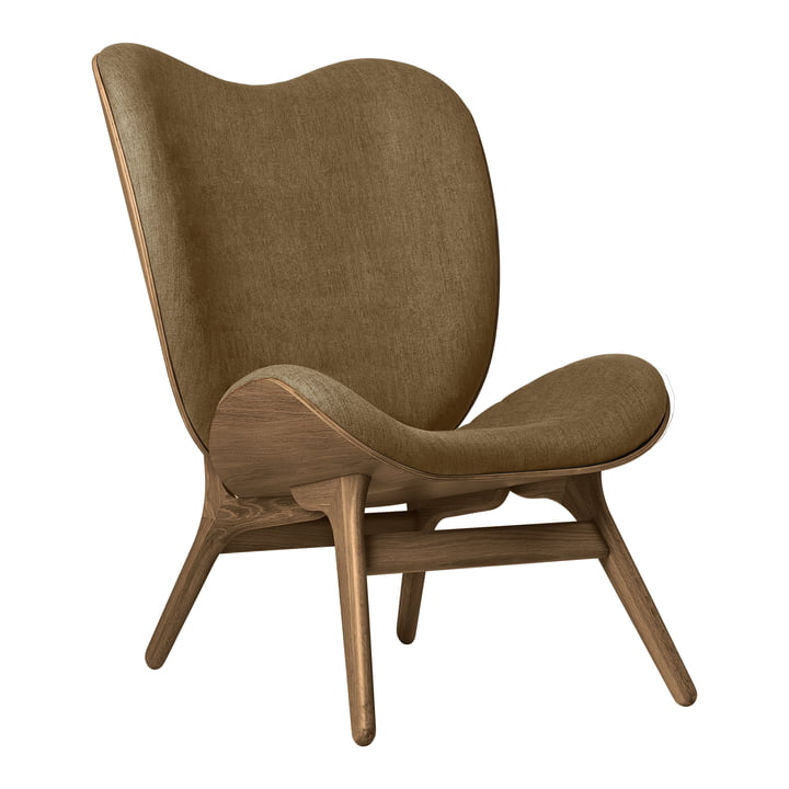 A Conversation Piece Tall Armchair from Umage in the finish dark oak / sugar brown