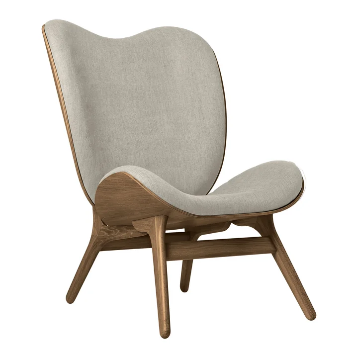 A Conversation Piece Tall Armchair from Umage in the finish dark oak / white sands
