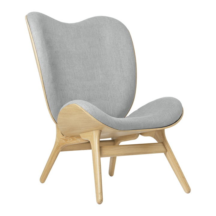 A Conversation Piece Tall Armchair from Umage in the finish natural oak / sterling