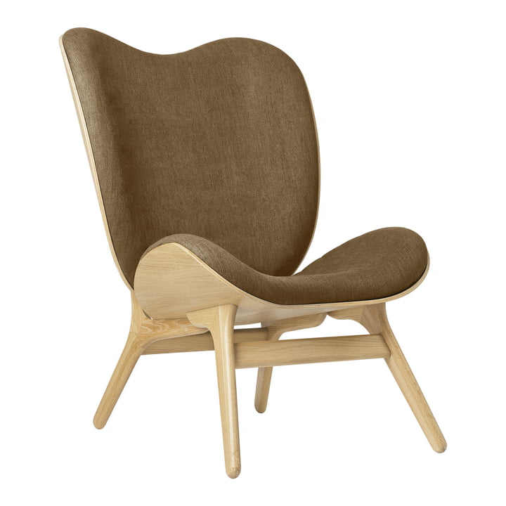 A Conversation Piece Tall Armchair from Umage in the finish natural oak / sugar brown