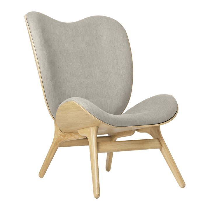 A Conversation Piece Tall Armchair from Umage in the finish natural oak / white sands