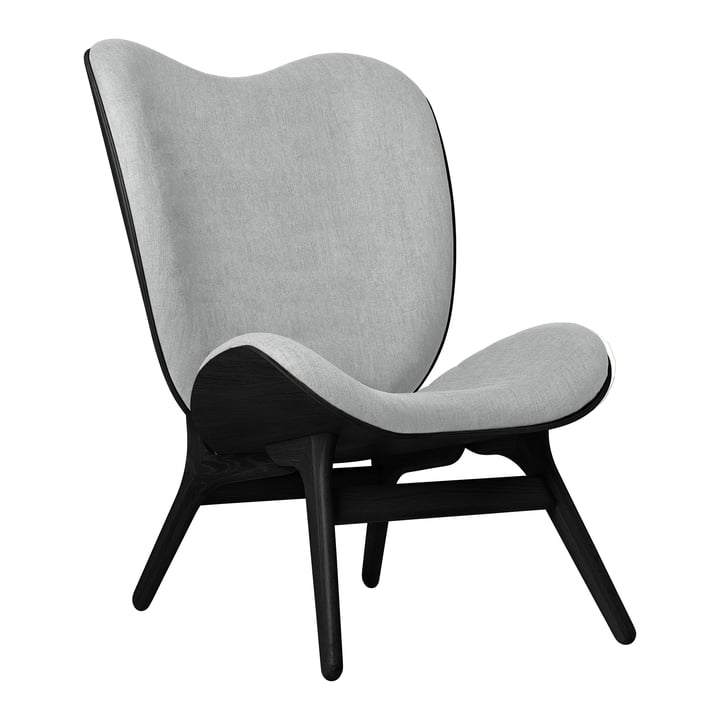 A Conversation Piece Tall Armchair from Umage in the finish oak black / sterling