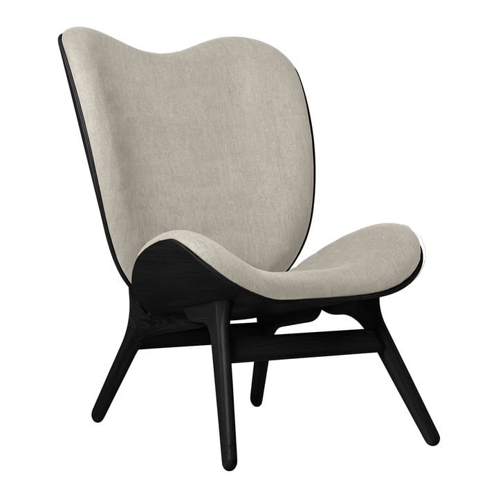 A Conversation Piece Tall Armchair from Umage in the finish oak black / white sands