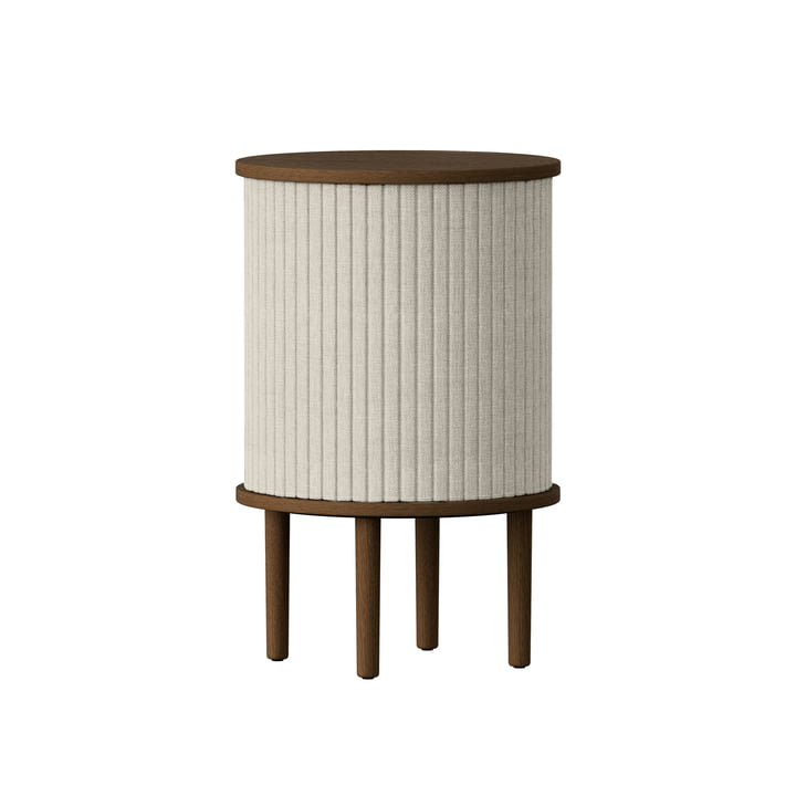 Audacious Side table with USB connection from Umage in dark oak finish / white sands