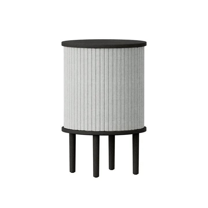Audacious Side table with USB connection from Umage in black oak finish / sterling