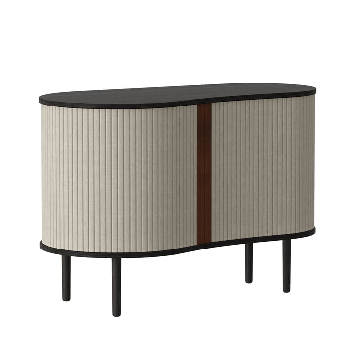 Audacious chest of drawers from Umage in the finish oak black / white sands