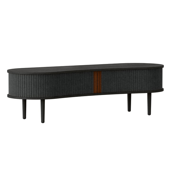 Audacious TV bench from Umage in the finish oak black / shadow