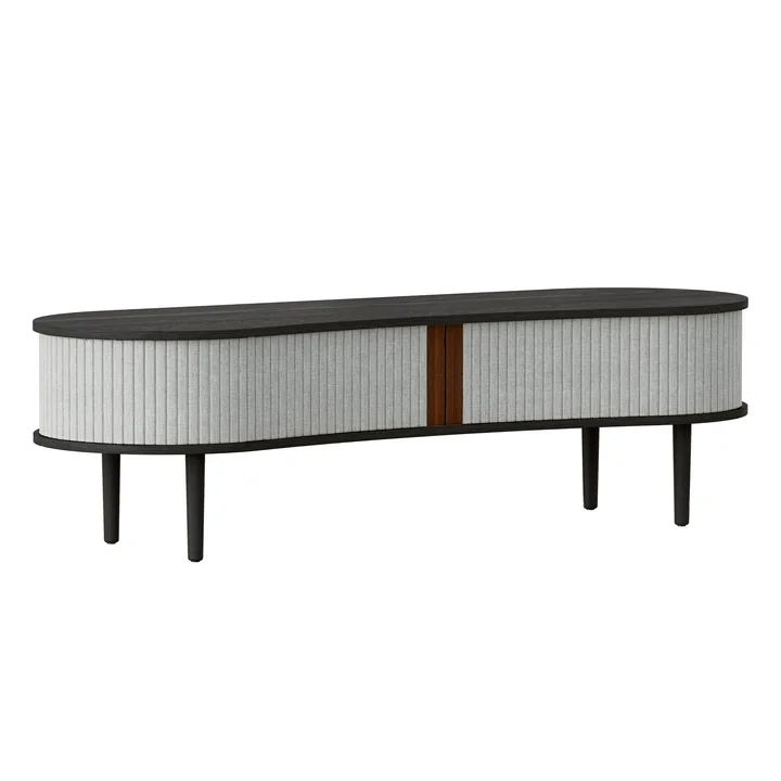 Audacious TV bench from Umage in black oak / sterling finish