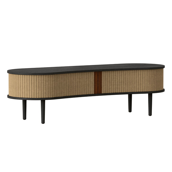 Audacious TV bench from Umage in the finish oak black / sugar brown
