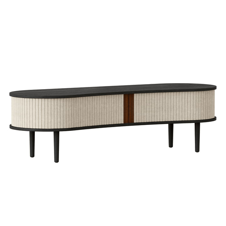 Audacious TV bench from Umage in the finish oak black / white sands