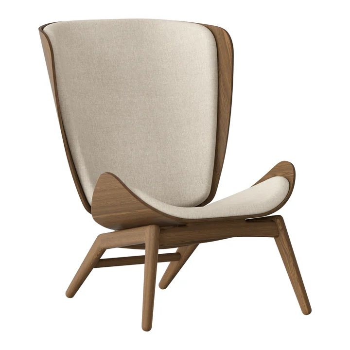 The Reader Armchair from Umage in the dark oak version / white sands