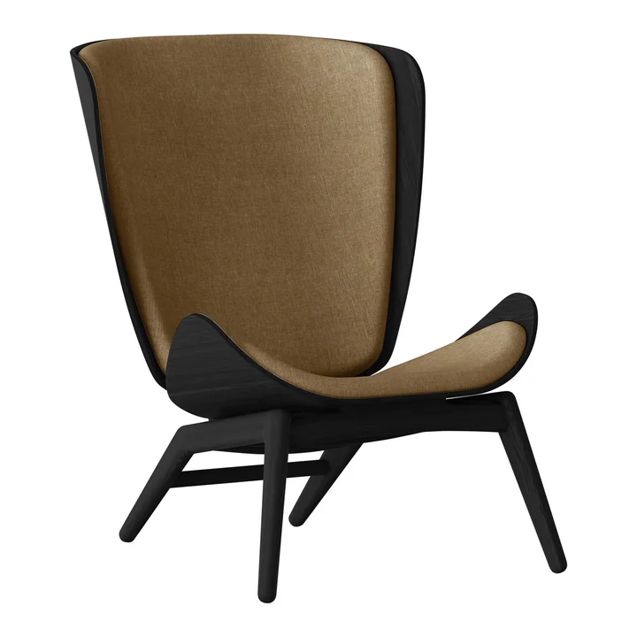 The Reader Armchair from Umage in the black oak version / sugar brown