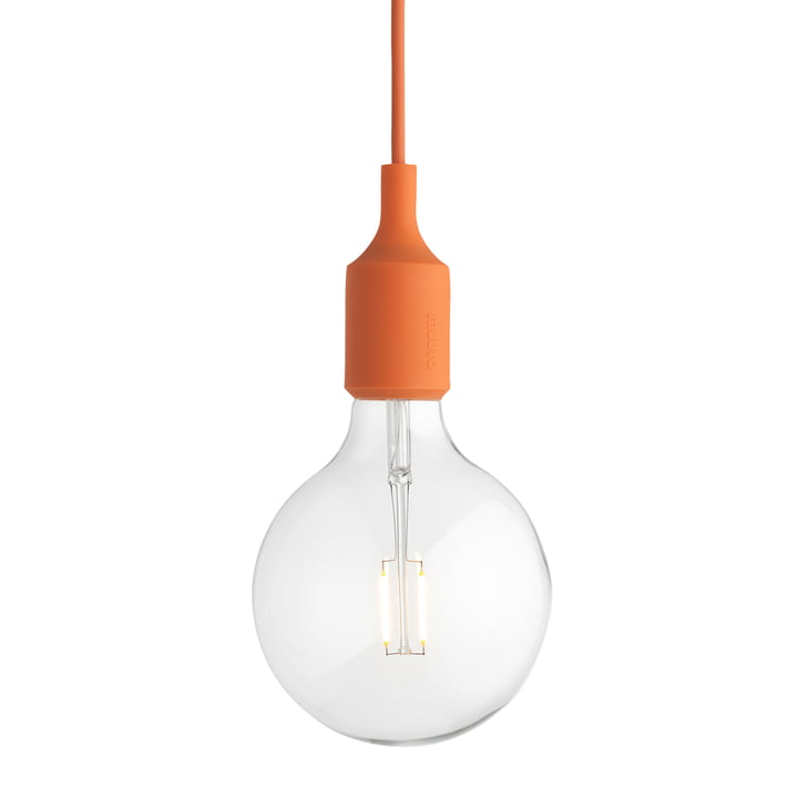 Muuto - Pendant lamp E27-Socket Pendant Lamp LED, orange