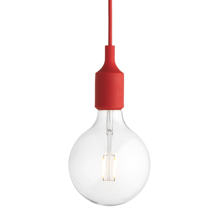 Muuto - Pendant lamp E27-Socket Pendant Lamp LED, red