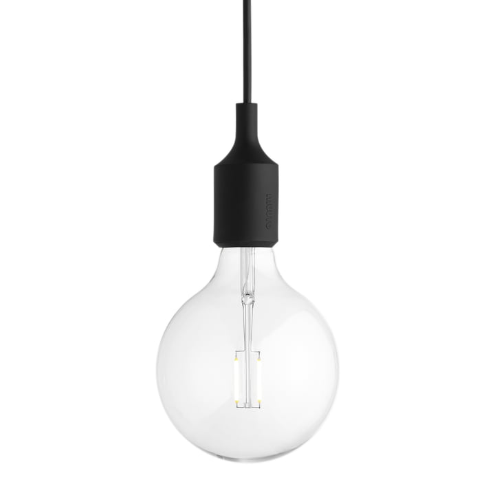 Muuto - Pendant lamp E27-Socket Pendant Lamp LED, black