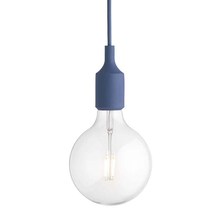 The Muuto - Socket E27 LED pendant light in light blue