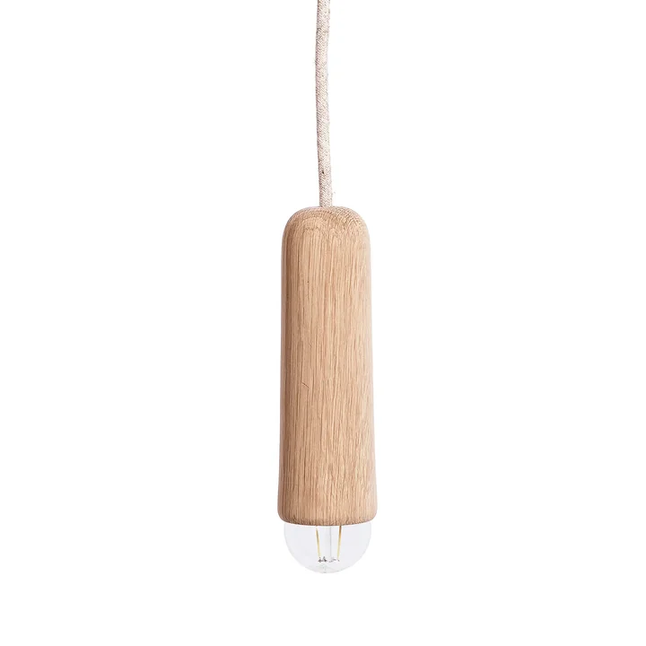 Luce Pendant lamp from Hartô in Small Long / natural oak