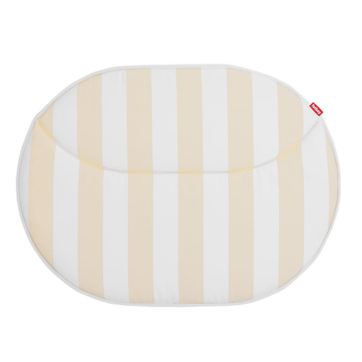 Netorious Seat cushion from Fatboy in the color stripe sandy beige