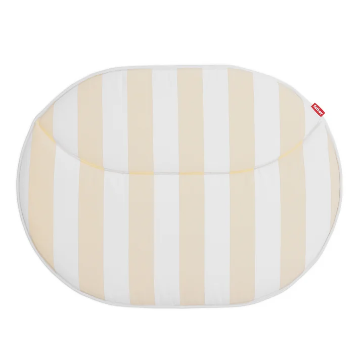 Netorious Seat cushion from Fatboy in the color stripe sandy beige