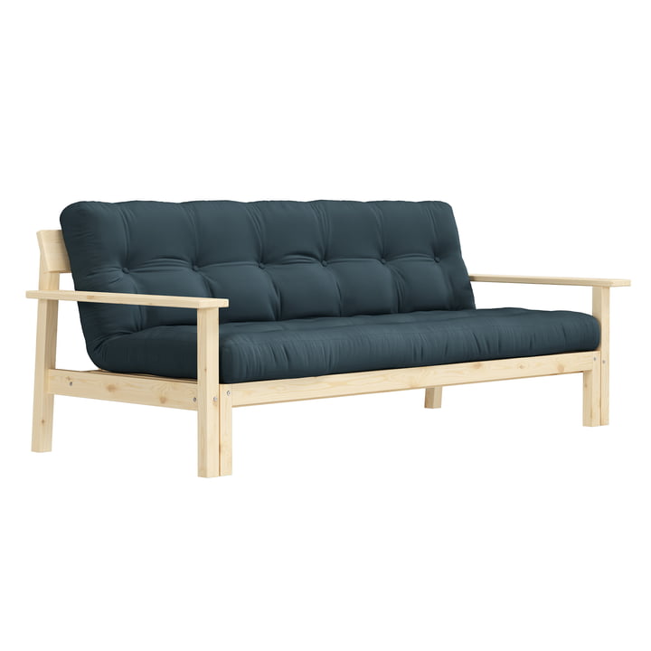 Unwind Sofa bed, pine natural / petrol blue (757) from Karup Design
