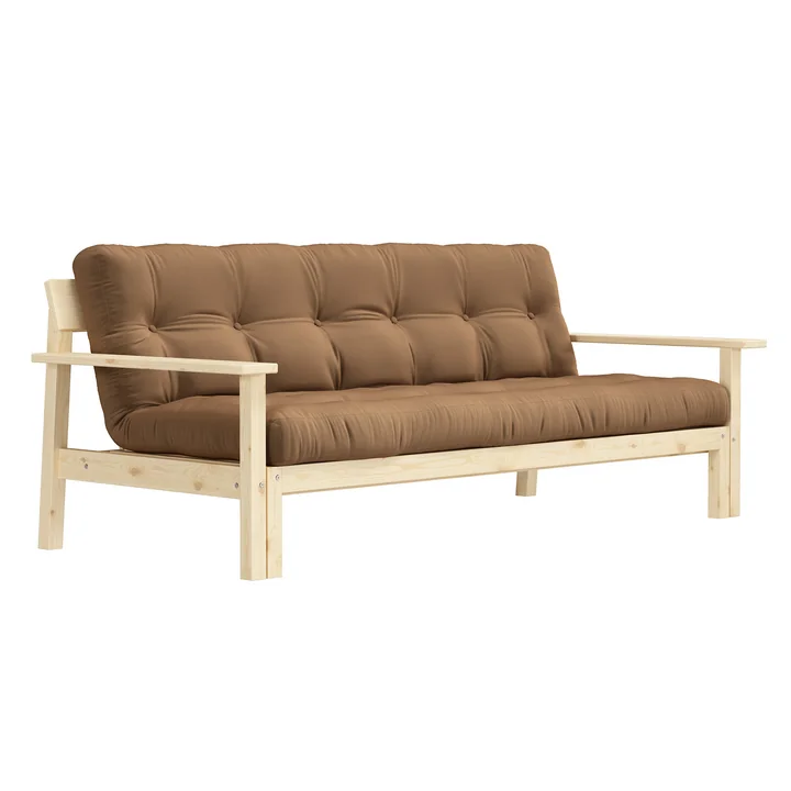 Unwind Sofa bed, natural pine / mocca (755) from Karup Design